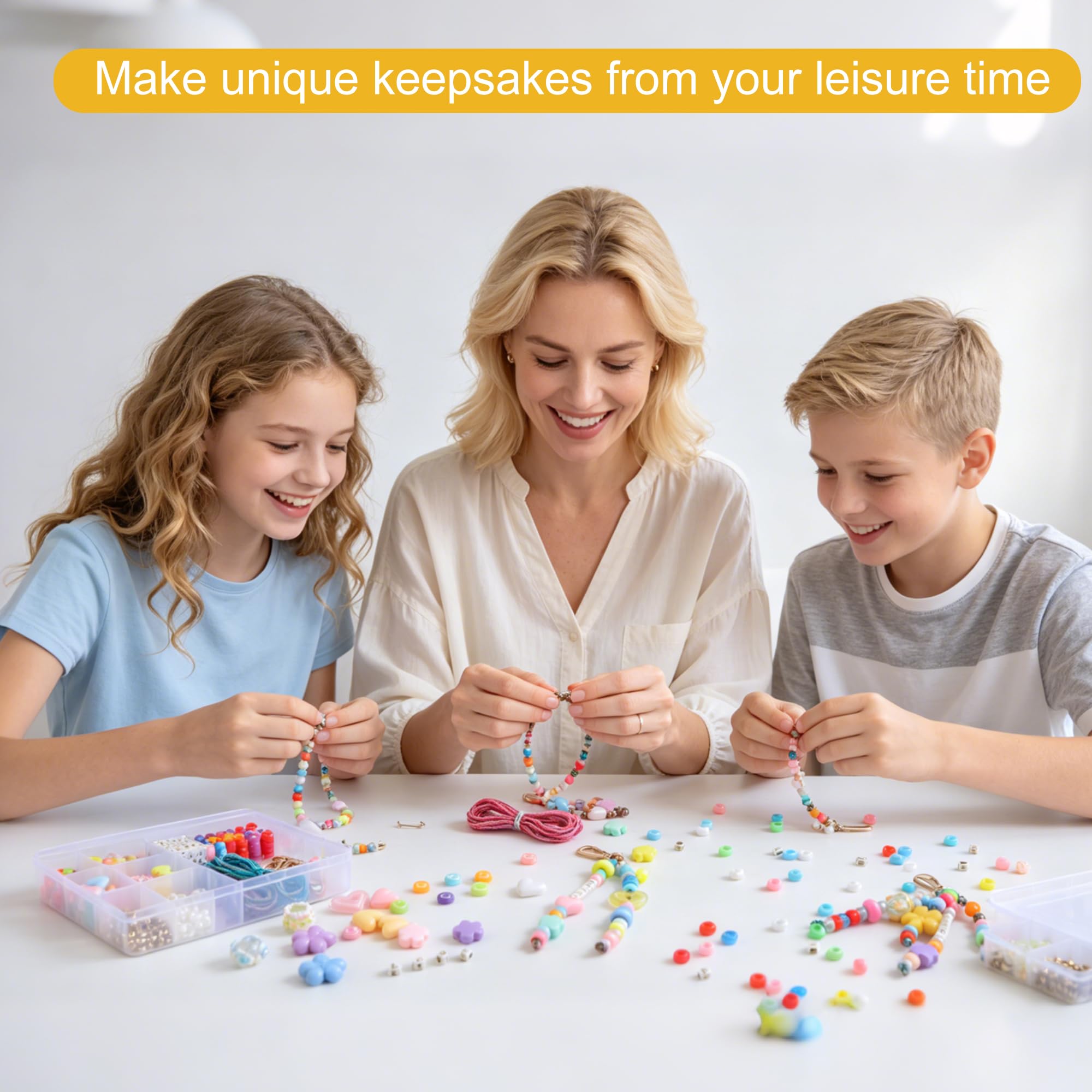 DIY Keychain Making Kit - Beads & Charms -3