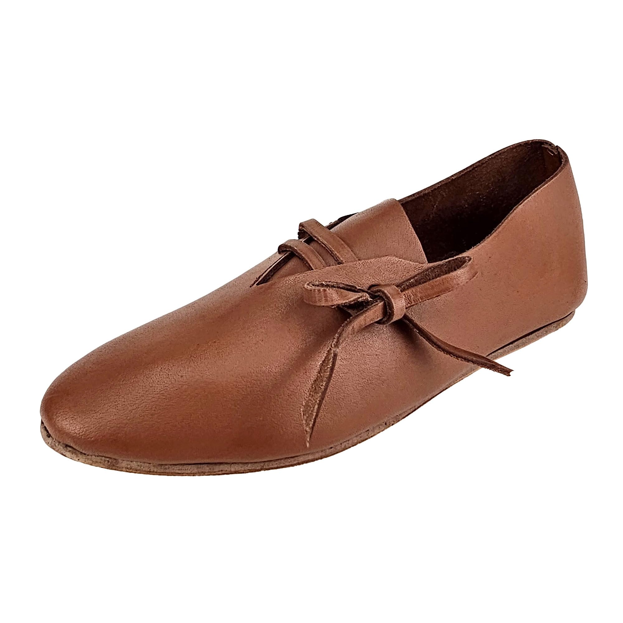 Mittelalter Halbschuhe mit Schnürung (Braun, EU Schuhgrößensystem, Erwachsene, Numerisch, M, 40)