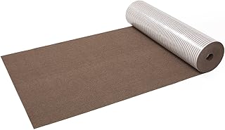 サンコー 廊下敷き マット カーペット はっ水 消臭 日本製 おくだけ吸着 ロングマット 60×600cm ブラウン KH-71