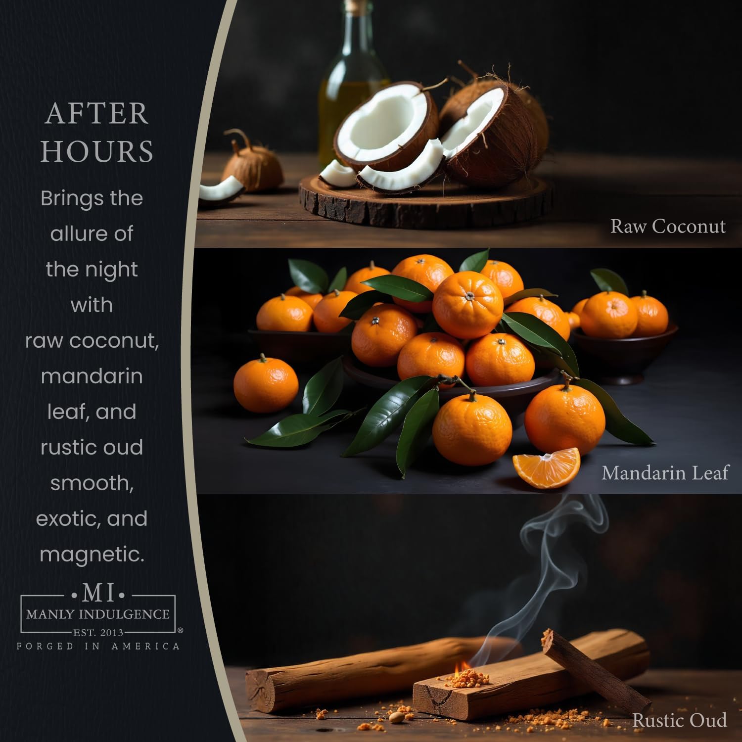 Manly Indulgence After Hours Scented Candles for Men, 2 Wick, 16.5 oz, Premium Soy Blend Wax, 60H Burn, Candles for Home Scented - Made in The USA - Image 2