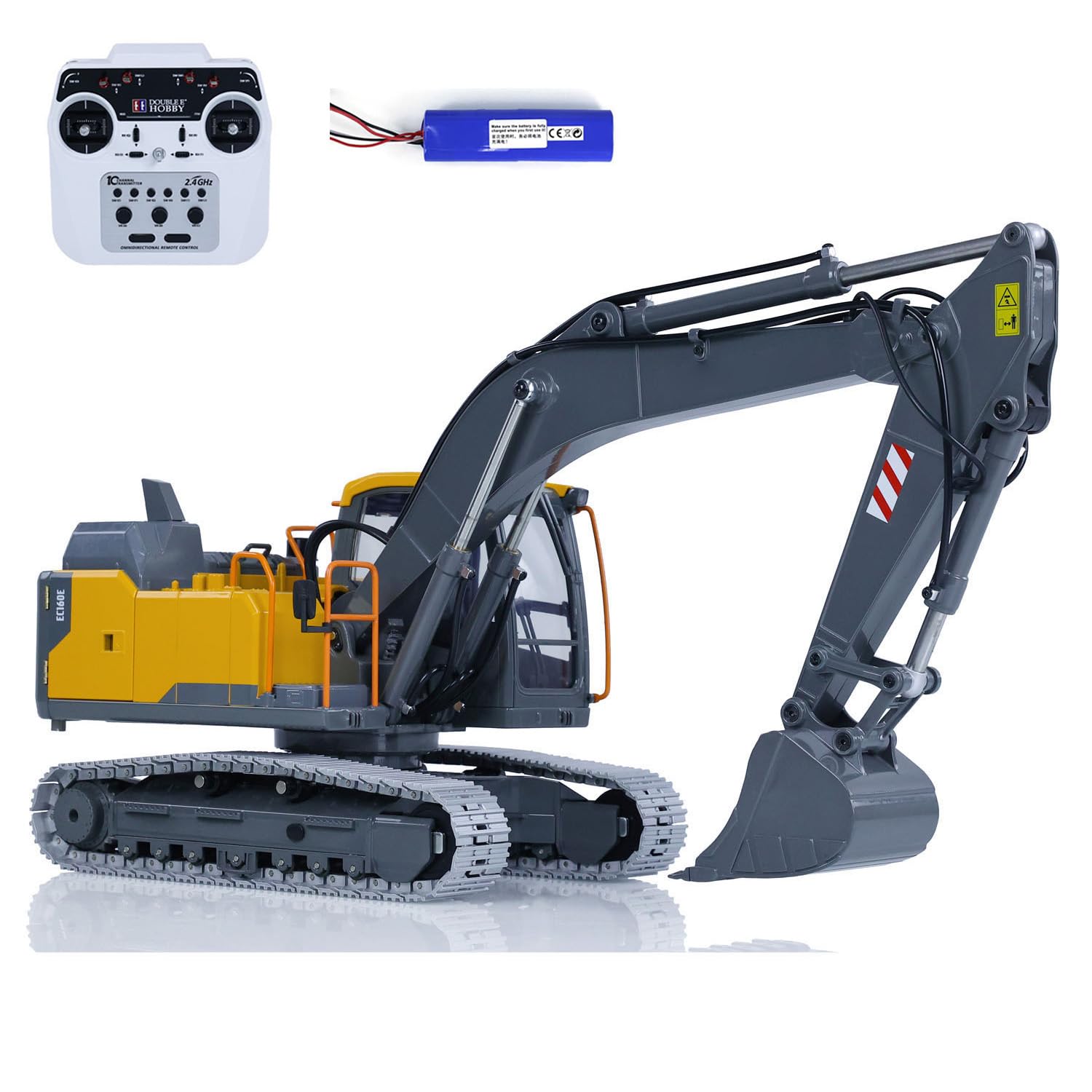 1/14 RC escavatore Double E E010 EC160E lega completa metallo tecnica veicolo giocattolo