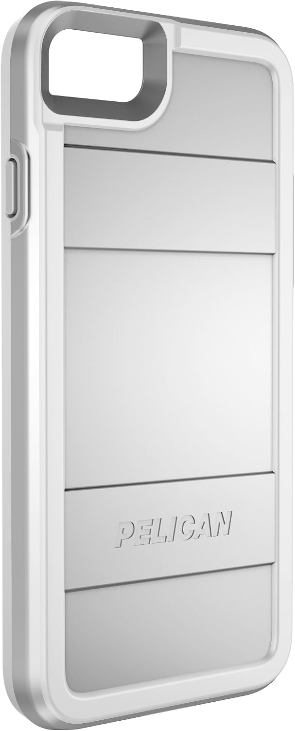 iPhone 8 Case | Pelican Protector Case - fits iPhone 6/6s/7/8 (Metallic Silver)