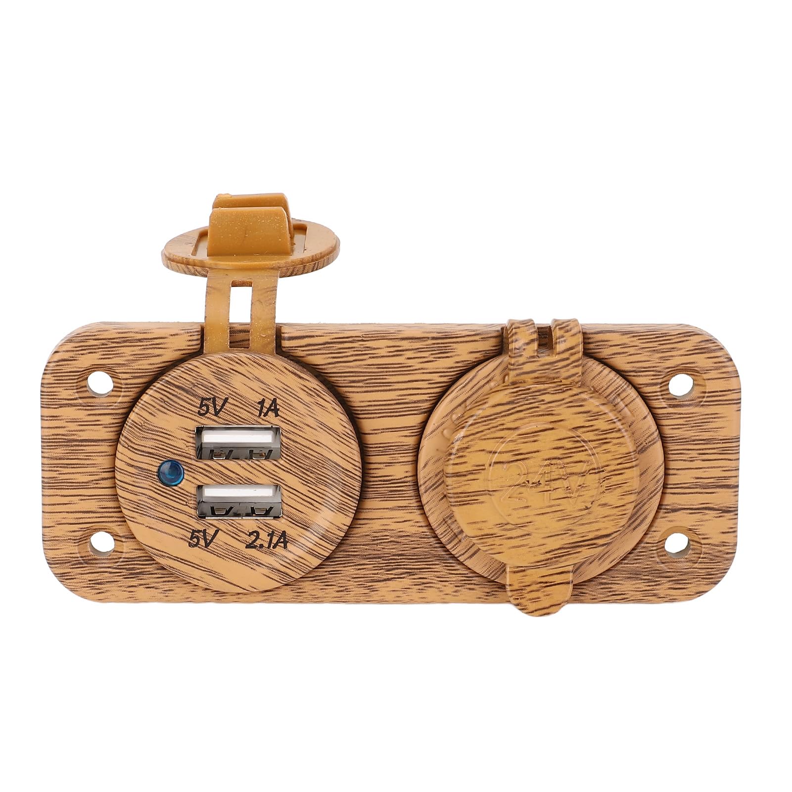 SUNGOOYUE Dual USB Charger with Cigarette Lighter Socket for RVs and Boats, High Performance USB Charger for Demanding Charging Needs