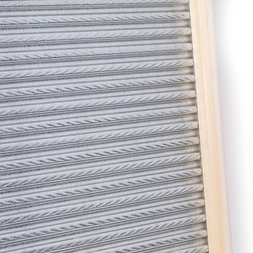 Miniatura 5 de Lehman's Lavabo manual de acero galvanizado, Rub-Lite, Engarzado en espiral, para función, decoración o música, 23.75 in x 12.5 in