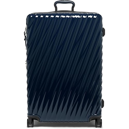 TUMI - 19 Degree Extended Trip Expandable 4 Wheel Packing Case - Durable Hard Shell Zipper Expansion Checked Bag - Suitcase - Navy