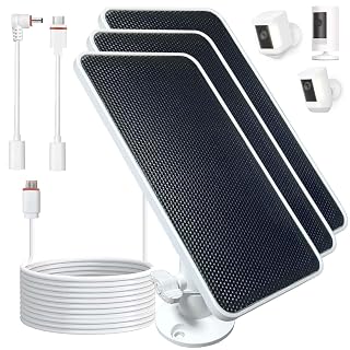 DIANMU Solar Panel for Ring Camera, Solar Panel Charger for Ring Spotlight Cam/Plus/Pro Battery, Stick Up Cam/Plus/Pro Battery, with 13FT Weatherproof Cable & Aluminium Alloy Mount (3 Pack) - Amazon product rated Grade B