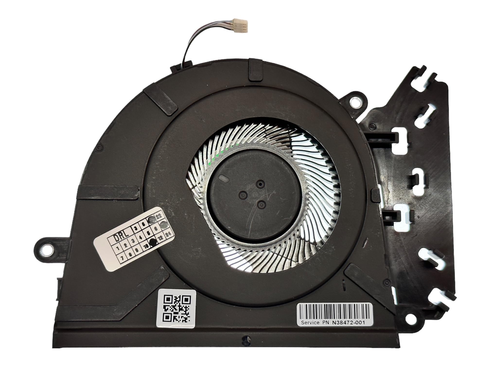 CPU fan for HP 250 G10, 255 G10, 256 G10, 15-FC, 15-FD, model N38474-001, N38473-001, N38472-001, DFS5K12114262K, EG50050S1-CL40-S9A, NS85C30-22D01, N36064-001 (UMA - video integrated)