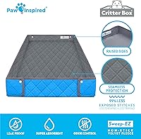 Vista 6 de Paw Inspired Critter Box Funda Lavable para Jaula, Ropa de Cama de Forro Polar Reversible con Lados Elevados para Hurones, Conejos, Ratas