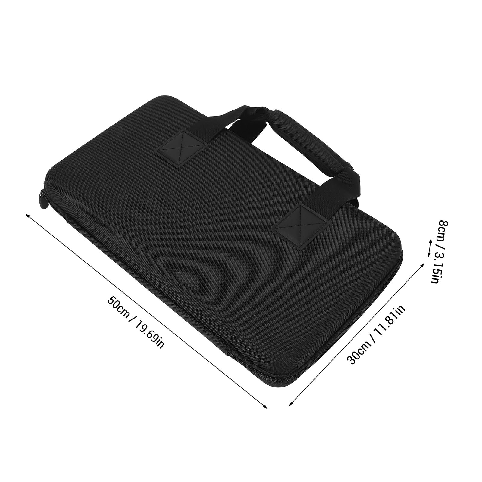Sunisfa DJ Controller Case, Portable Hard Case with Cushioning Sponge, Double Zippers, Convenient Handle for DDJ FLX4, DDJ 400, DDJ SB2, DDJ SB3, DDJ RB, EVA Material, 50x30x8cm