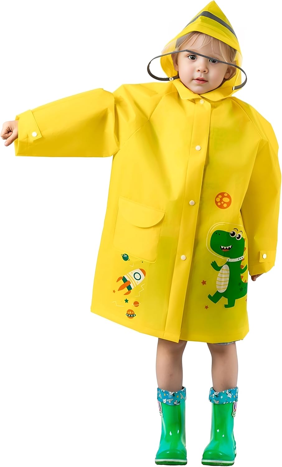 Kids Raincoat for Boys Girls Rain Poncho with Hood, Egypt Ubuy