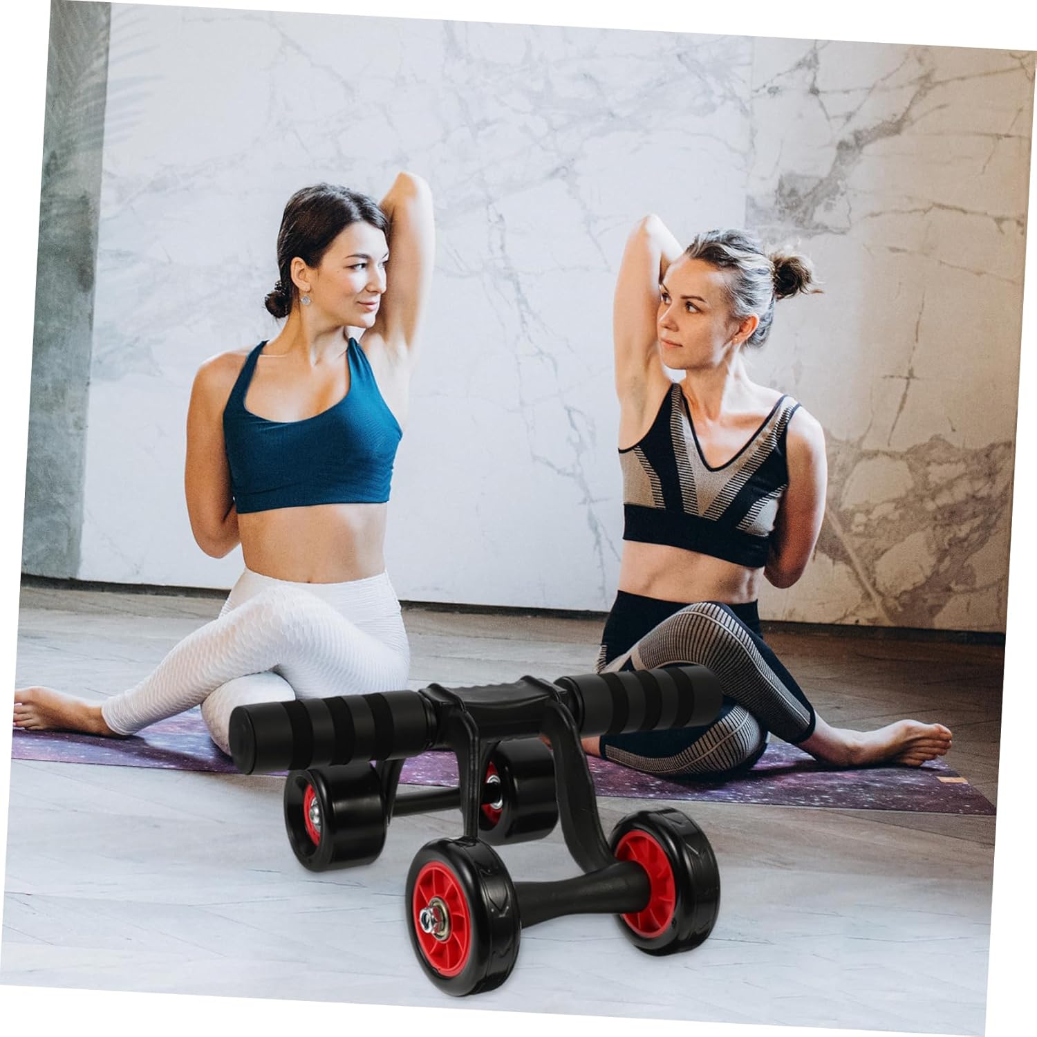 SUPVOX Abdominal Wheel Ab Roller Stable Exercise Wheel Thickened Track Non-skid for Use