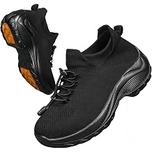Non Slip Work Shoes Women, Orthopedic Comfort Shoes for Women Nurse Slip on Breathable Casual Sneakers