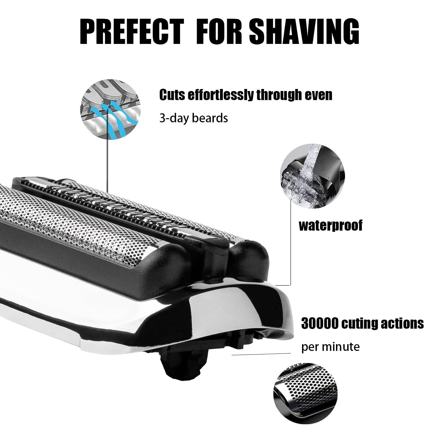 53B Replacement Head for Braun Series 5 and 6 Electric Shavers