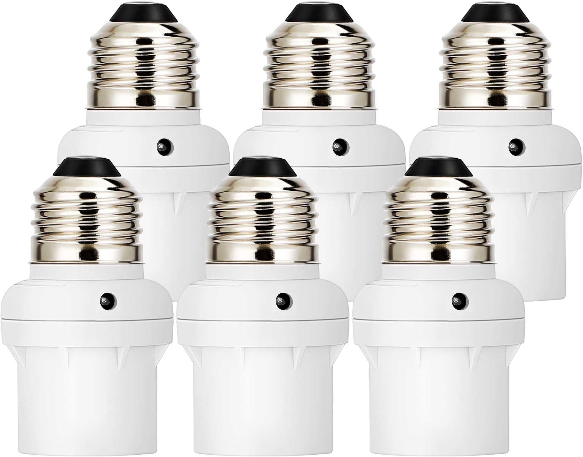6 Pack White Light Sensor Socket
