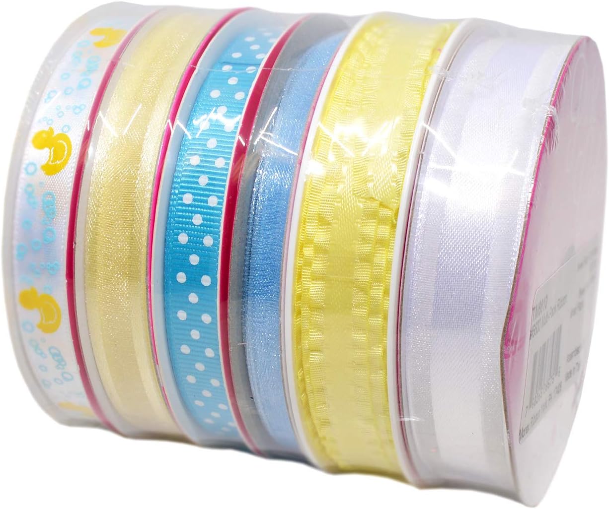 Morex Ribbon 6-Pack Polyester/Nylon Sweet Petite Ribbon, Patriotic, 39-Yd