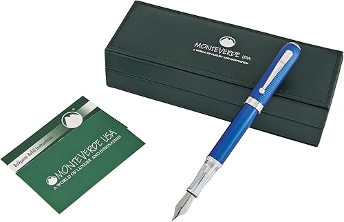 Vista 6 de MONTEVERDE Rodeo Drive Pluma Estilográfica a todo color (azul) - Punta mediana