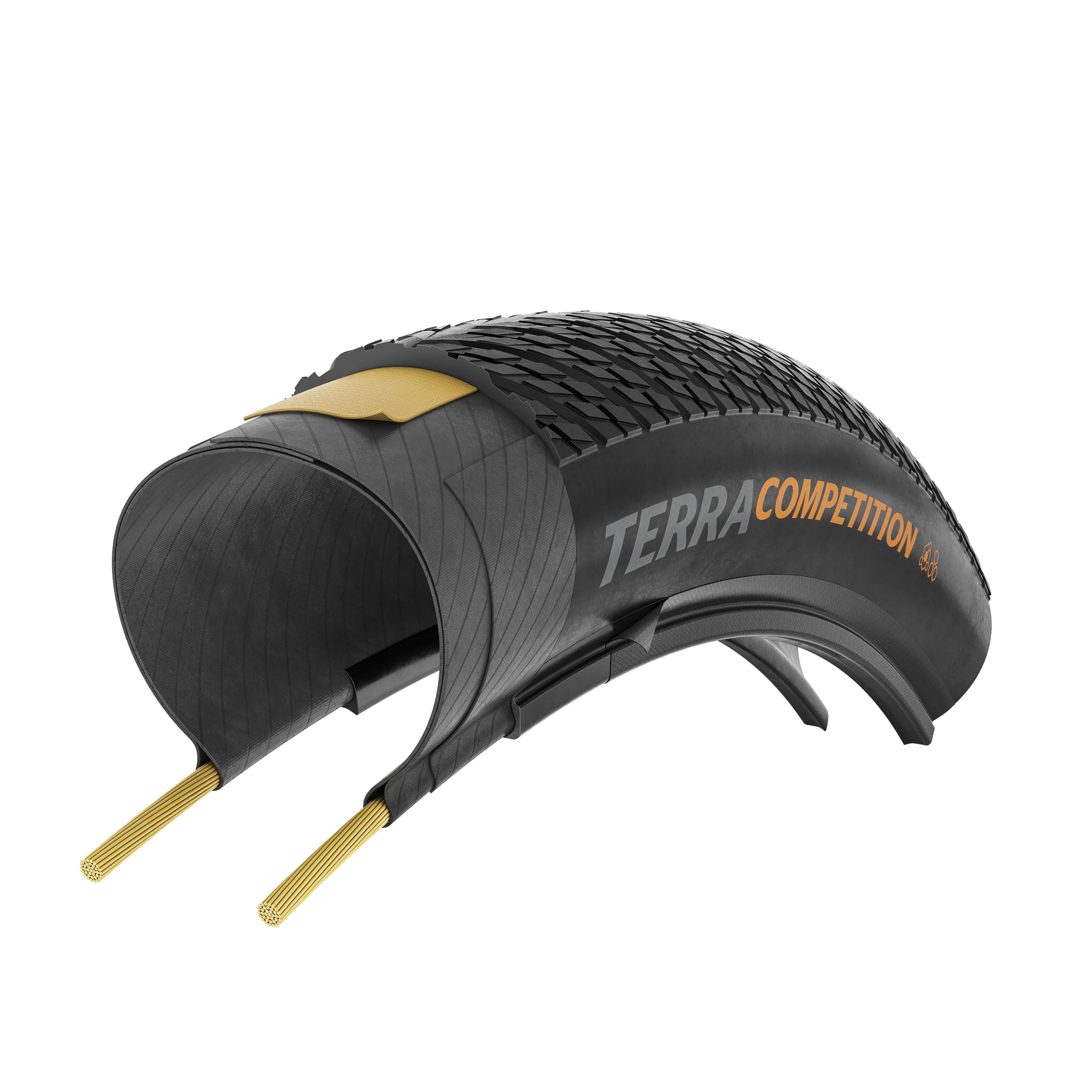 Continental Terra Competition, Pneumatici per bicicletta Tubeless per ghiaia | Sfocatura strada e ghiaia – E25 Ebike Rated – Nero