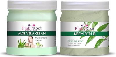 Root Aloe Vera Cream 500gm with Neem Scrub 500gm