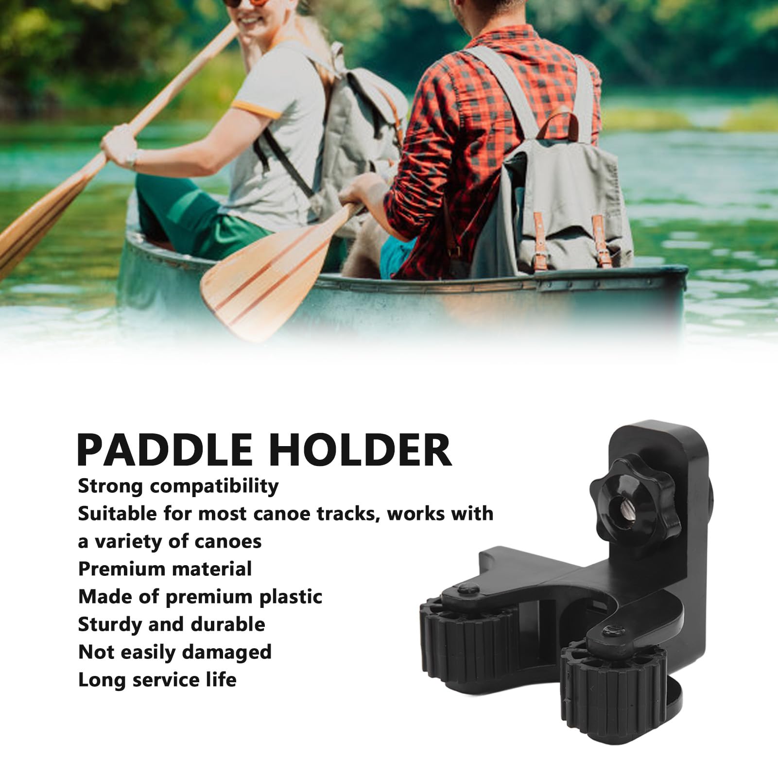 Kayak Paddle & Fishing Net Holder - Track Mount Accessories For Kayak, Canoe, Paddle Board