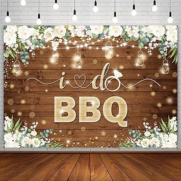 7x5ft I Do BBQ Backdrop