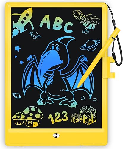Tableta de escritura LCD tablero de dibujo colorido de 10 pulgadas juguetes para niñas de 3 a 6 años tableta de dibujo borrable reutilizable