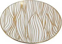 Vista 3 de Certified International Matrix Gold Plated 6" Luncheon/Canape Plates, Set of 6 Assorted Designs