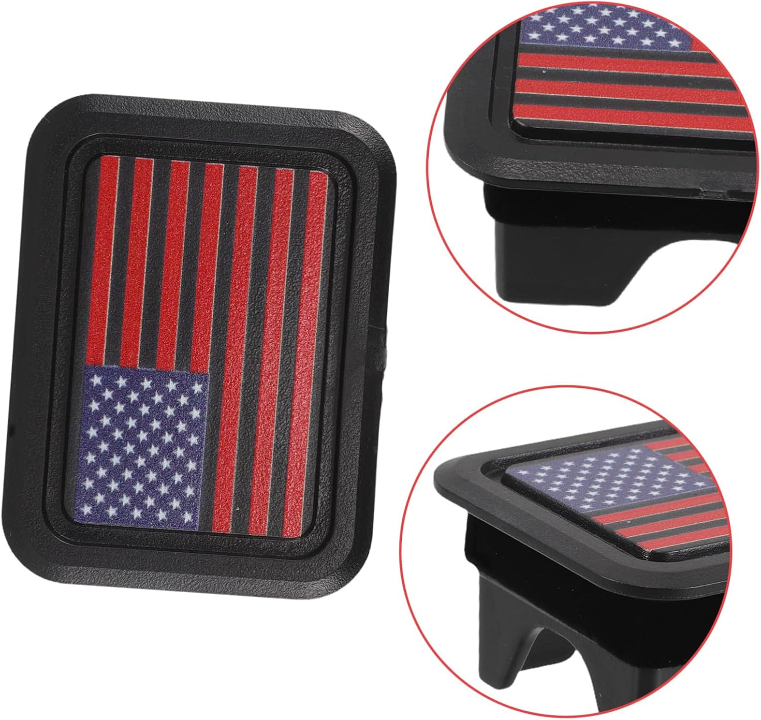 GANAZONO 2Pcs Truck Bed Hole Plugs for RAM Durable Abs Stake Pocket Covers Easy Installation Car Accessories for Outdoor Transport Travel