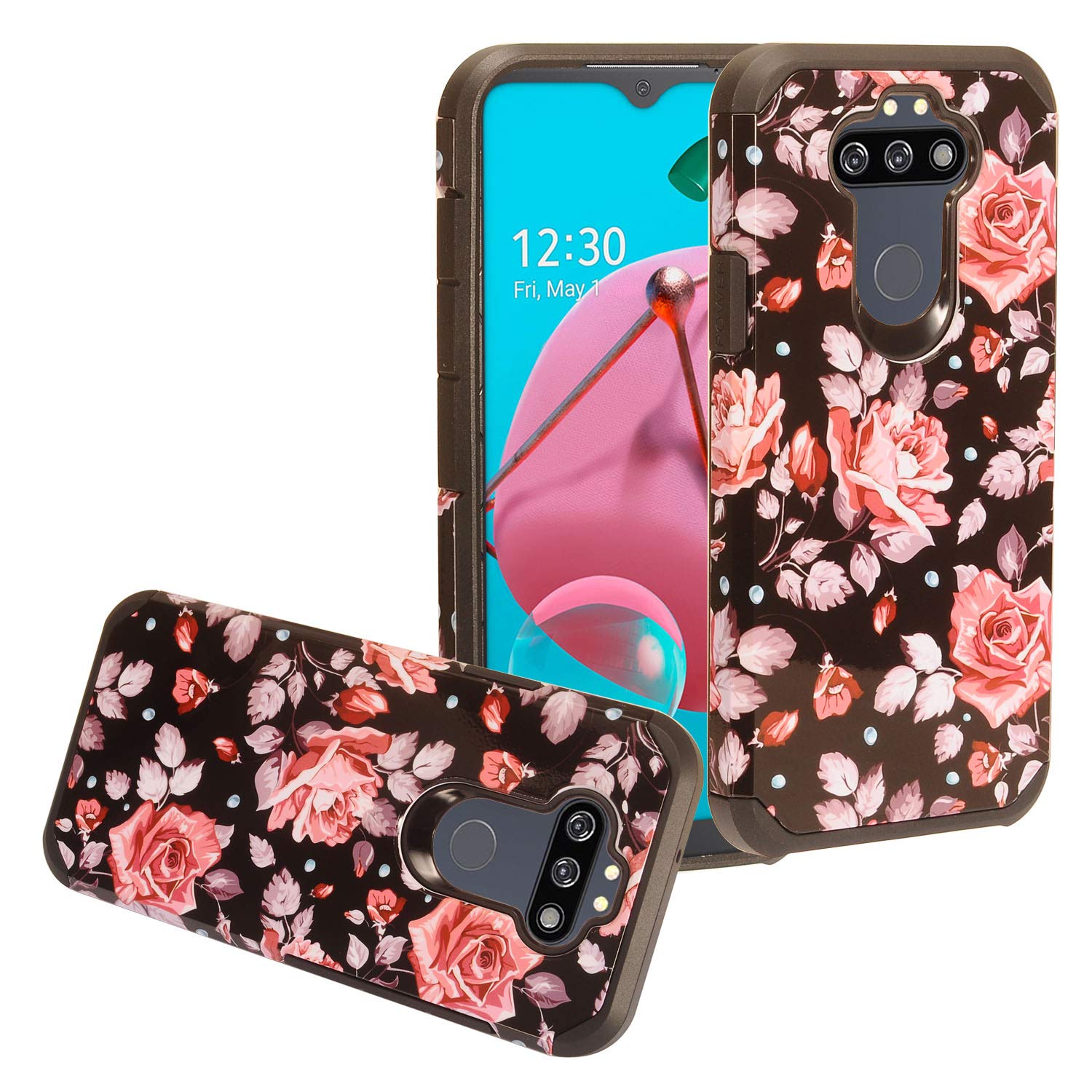 CELZENfor LG Aristo 5, Tribute Monarch, Fortune 3, Phoenix 5, Risio 4, K31, K8X - Image Phone Case - AD1 Pink Rose