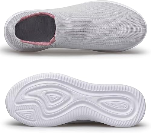 Vista 4 de vibdiv Zapatos sin cordones para mujer, tenis para caminar, trotar, yoga, casual, ligeros, para interiores y exteriores