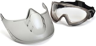 Pyramex Capstone Shield Safety Goggles Face Shield With Clear Anti-fog Lens For Full-Face Protection