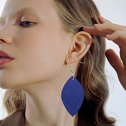 Miniatura 41 de Picheng Sábanas lisas de piel sintética de color sólido de 13.8 x 53 pulgadas, rollo de piel sintética suave muy adecuado para hacer manualidades