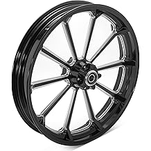 TOFR 21 inch Gloss Black Front Wheel Rim Tubeless For Harley FXST FLST Heritage Softail Night Train Springer Fat Boy FLSTF Deluxe Slim Deuce Deluxe Breakout Blackline