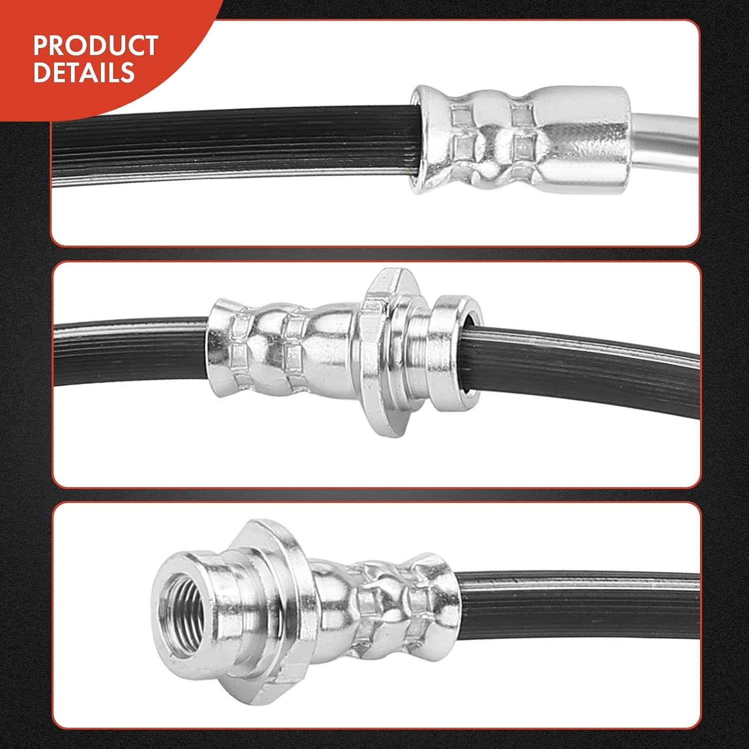 A-Premium Front Driver Brake Hydraulic Hose Compatible with Select Nissan and Infiniti Models - Pathfinder 2013-2020, QX60 2014-2019, JX35 2013 - Replace# 462113JA0A