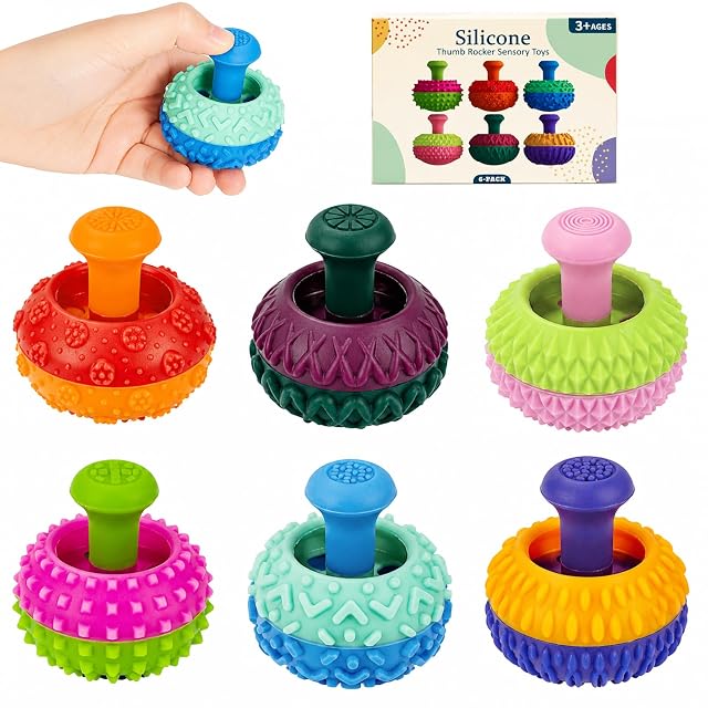 Set de 4 Fidget Toys de Silicona Antiestrés para Autismo