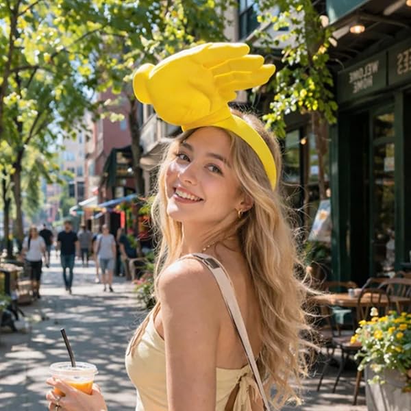 Pare-solaire en forme de main | Chapeau solaires drôle imprimé 3D | Visière golf mains libres fantaisie avec sangle réglable | Casquettes solaires mains portables Protection UV visage pour plage - 5