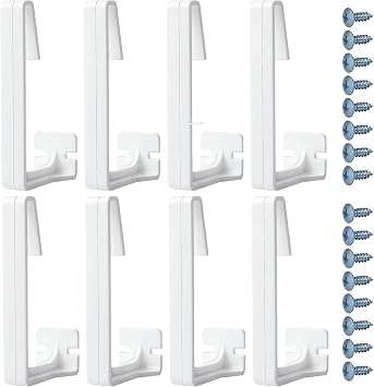 RunNico 8 Packs RV Side Curtain Hold Down, RV Curtain Retainer, RV Window Covering Holdback for Outdoor Camping Bedroom and Bathroom