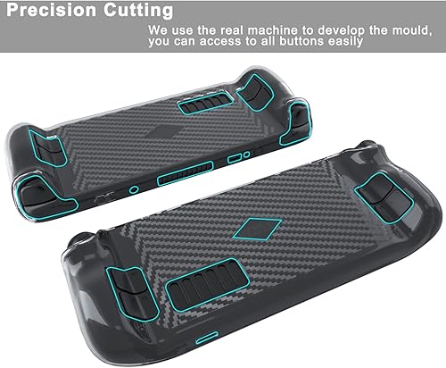 Miniatura 6 de OwlTree Upgraded Clear Protective Case for Steam Deck Soft TPU Cover Protector Case with Full Protection Shock-Absorption Anti-Slip Scratch Design