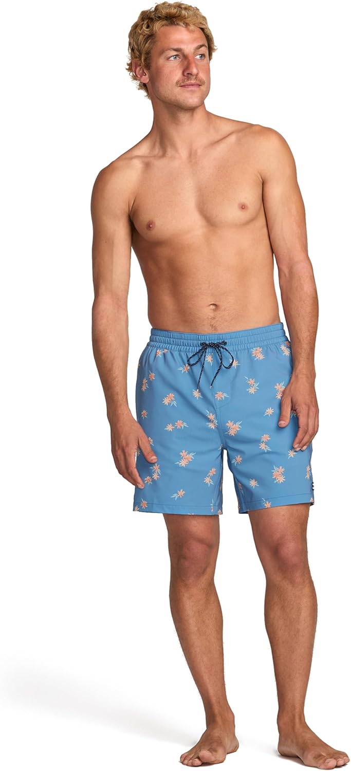 Billabong Men's Sundays Layback Elastic Waist 17 Inch Swim Trunks - Image 3