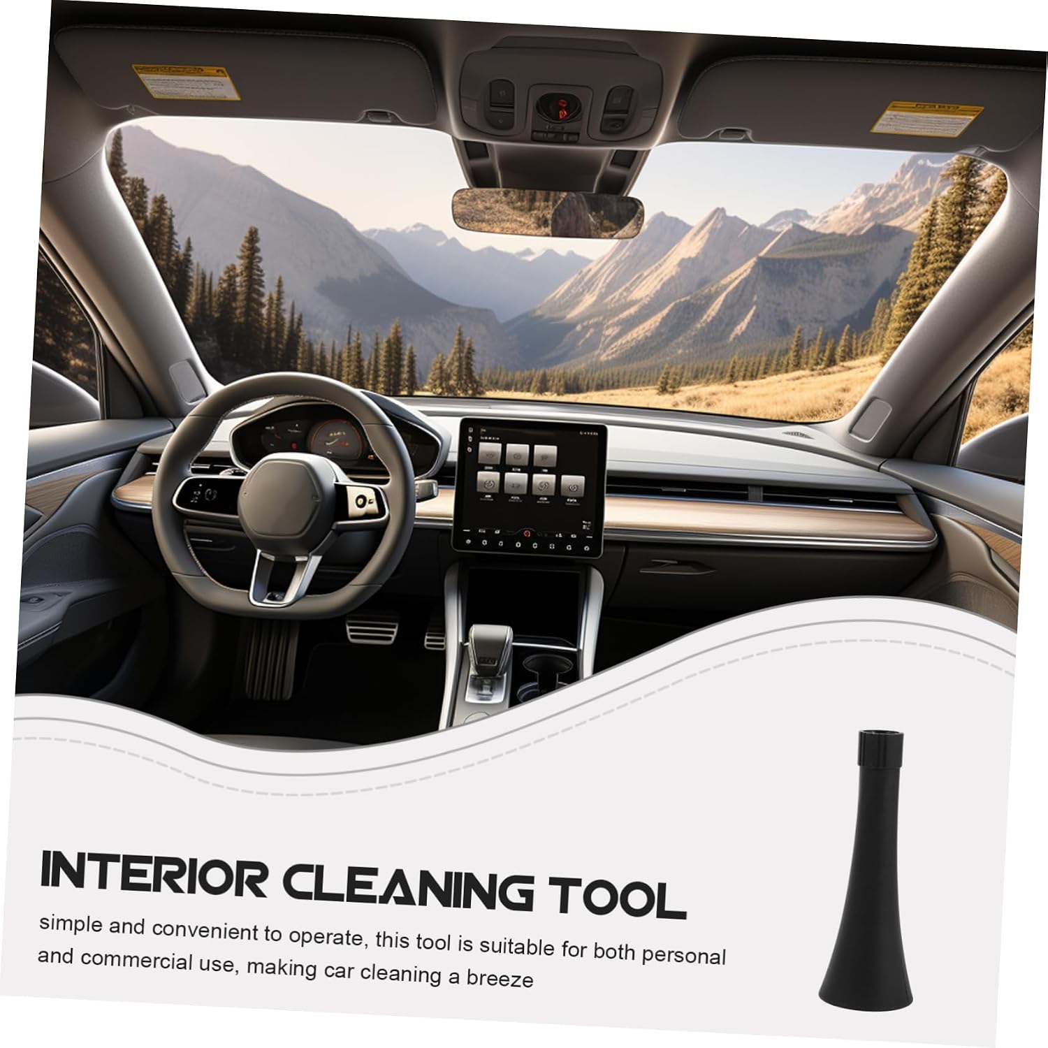 Unomor Car Cleaning Tool Plastic Cone Nozzle Replacement for Air Blower Car Detailing Accessories for Interior Cleaning Compatible