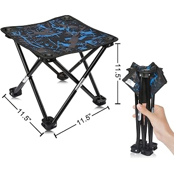 AILLOVCOL Camping Stool Portable Folding Stool Portable Chair Mini Folding | Foldable Mini Stool Portable Stool Outdoor Garde