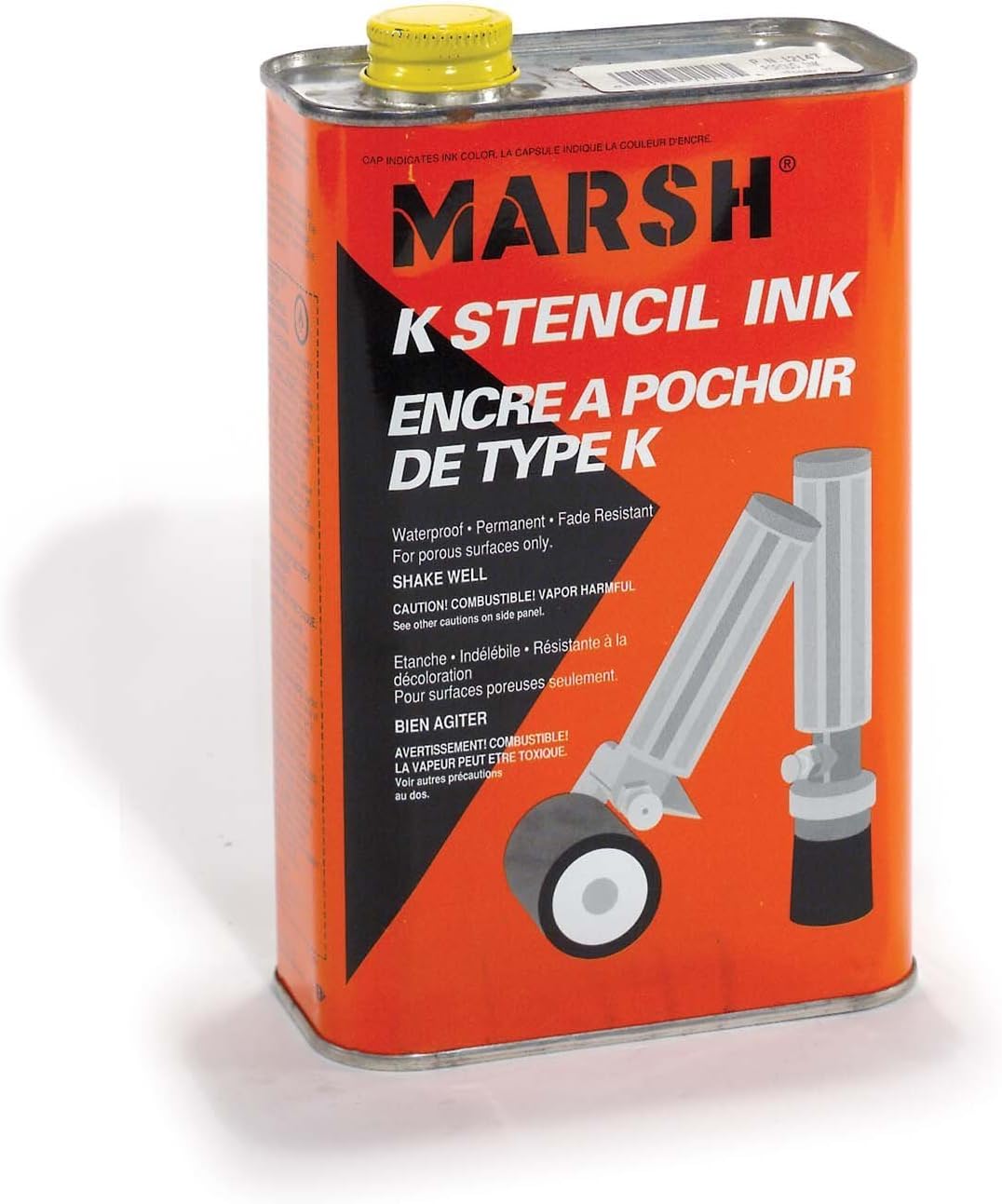 Stencil Ink-All Purpose Qrt Red