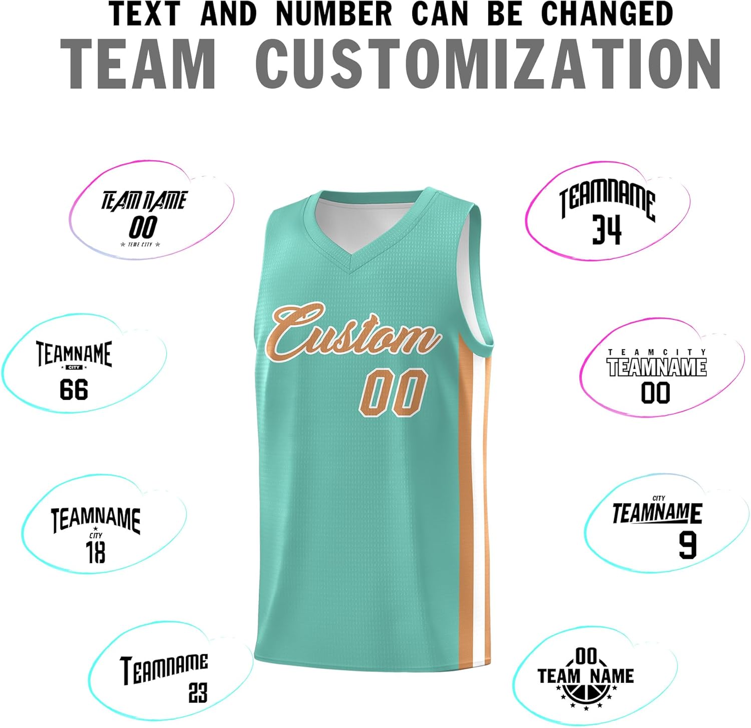 KXK Personalized Your Own Basketball Jersey Sports Shirt Printed Custom Team Name Number Logo for Men Youth - Image 4