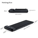 WALKINGPAD C2 Folding Treadmill Foldable Walking Pad Ultra Slim Smart Fold Free Installation Gym Running Device For Home Office Under Desk Max User Weight 110Kg, Speed 0.5~6 Km/Hr, Black gallery image