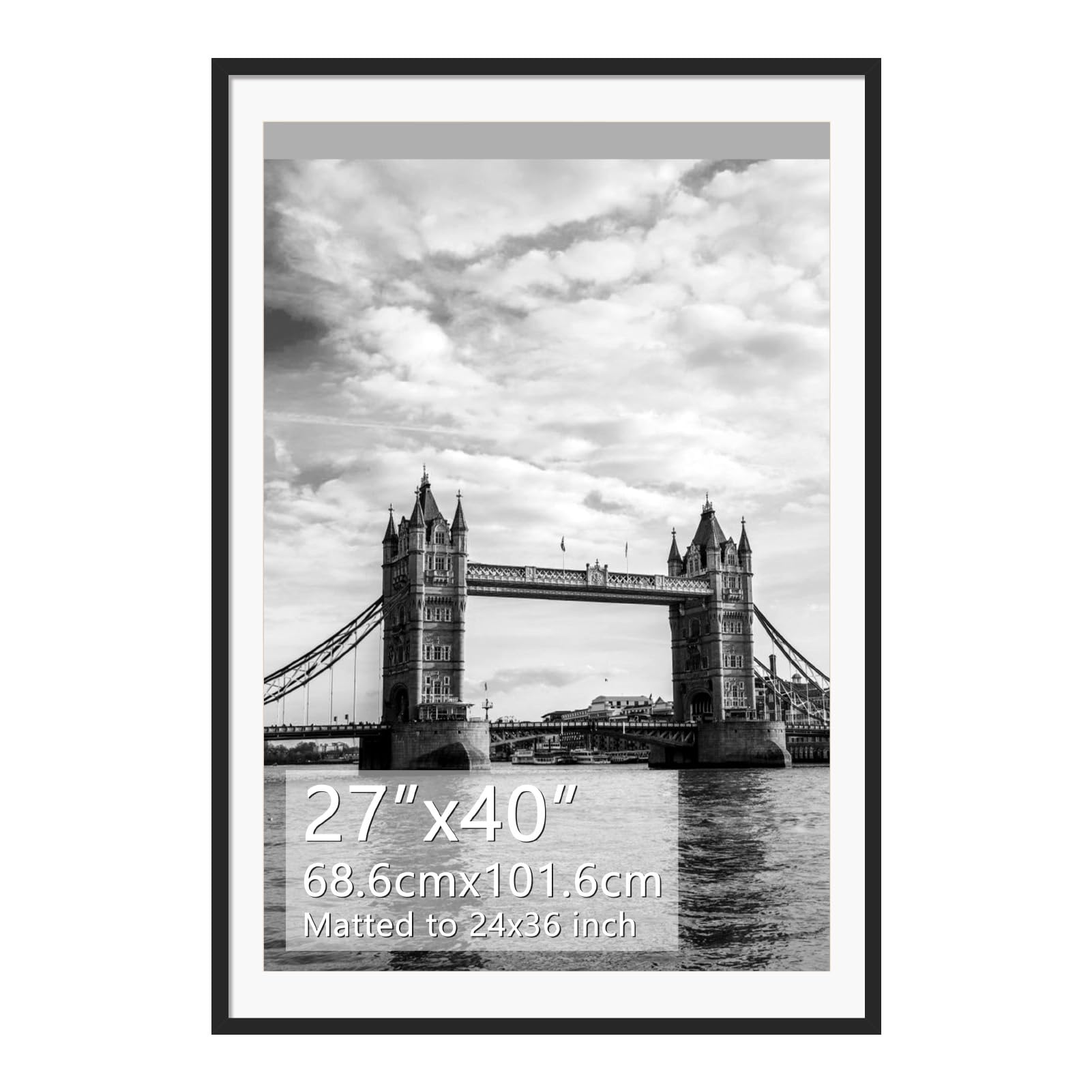 Rempy 27x40 Picture Frame Black