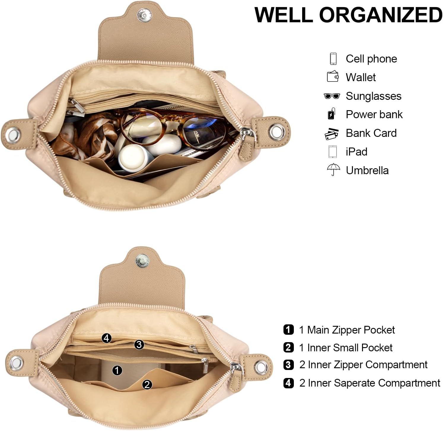 Long Keeper Mini Crossbody Bag for Women Casual Lightweight Small Nylon Tote Bag Ladies Shoulder Purses & Handbags With Strap - Image 4