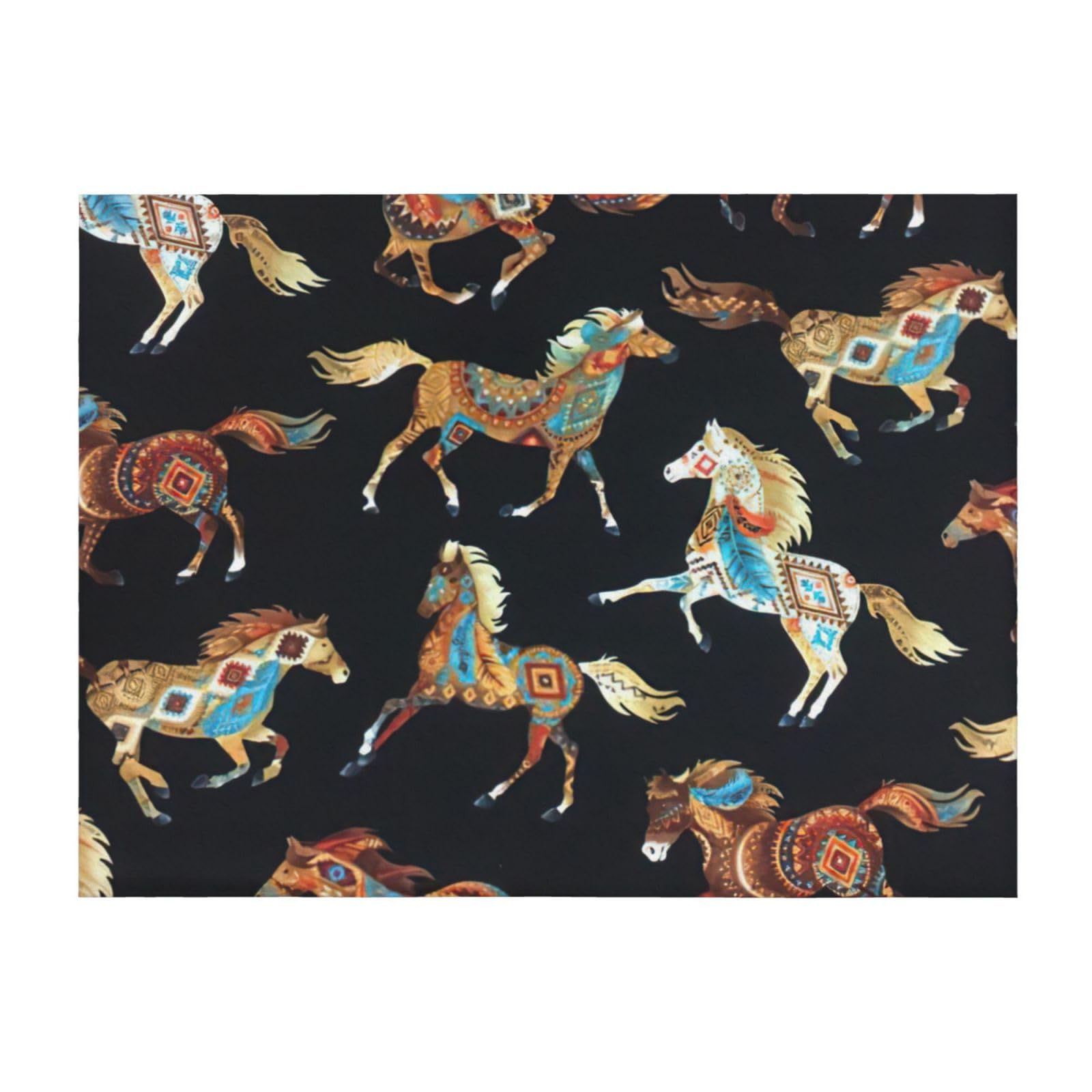 Couverture de lit cheval EdWal pour des soirées cocooning confortables