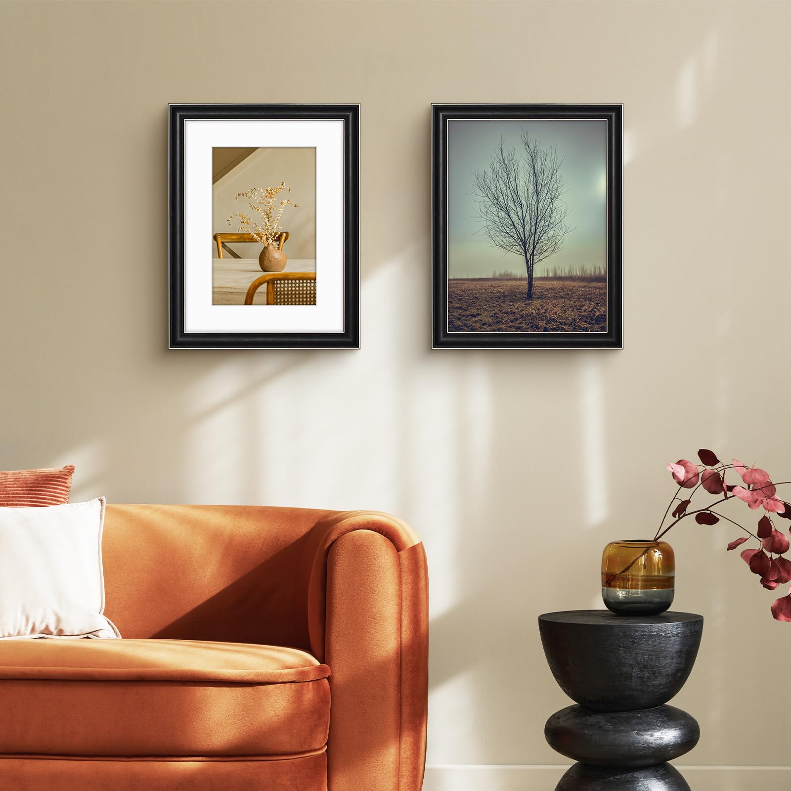 Amazon.com - Golden State Art, 12x16 Silver Trim Black Frame