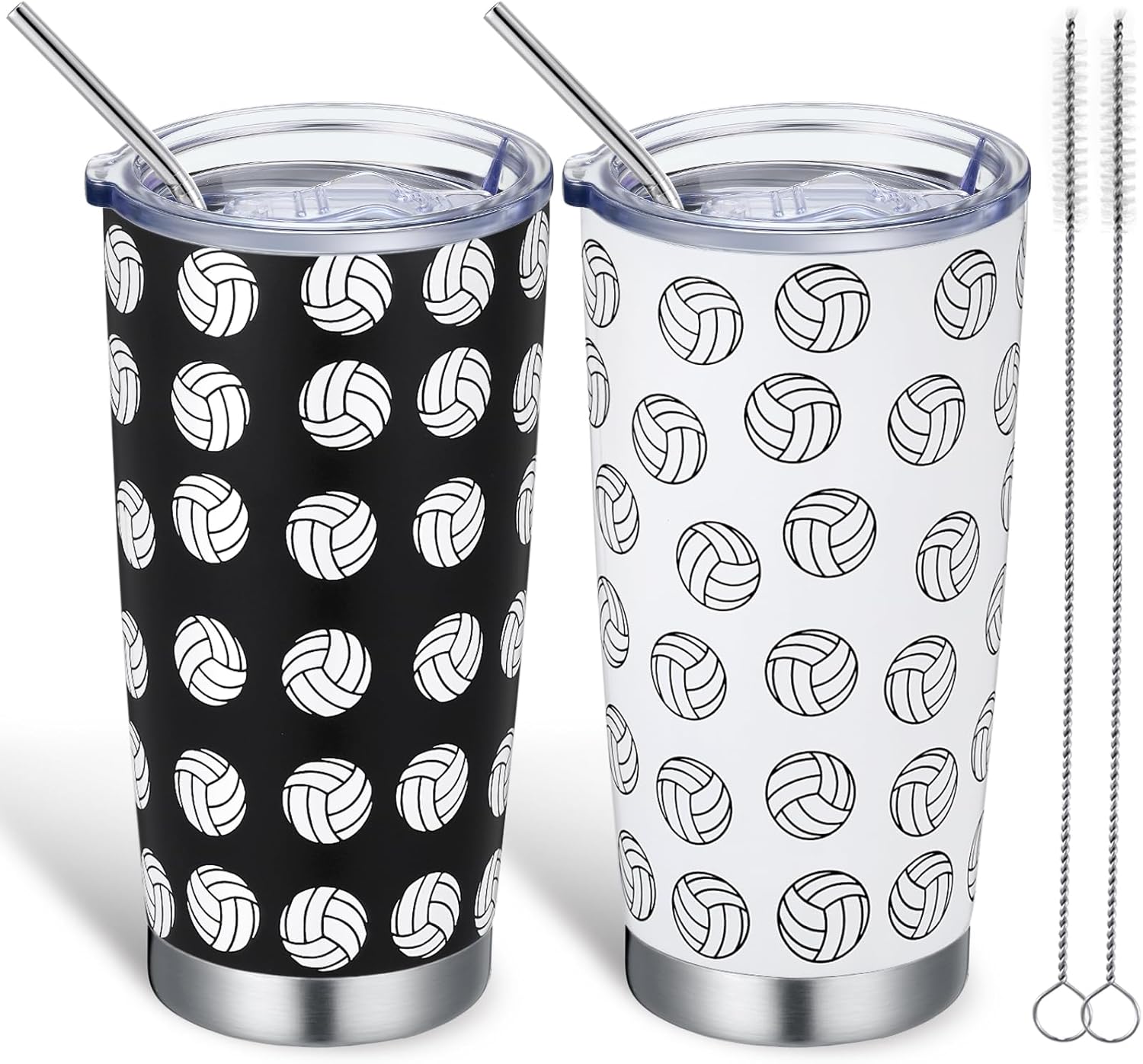 Umigy 2 Pieces Volleyball Gifts for Women Men, 20 oz