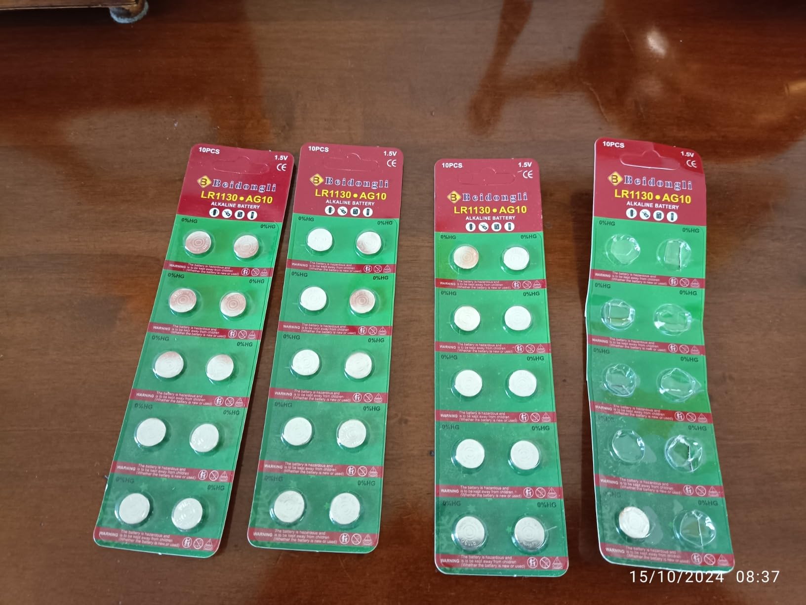 ABSINA 10x LR1130 AG10 Batteria - Batterie LR1130 alcaline da 1,5V a ABSINA 10x LR1130 AG10 Batteria - Batterie LR1130 alcaline da 1,5V a