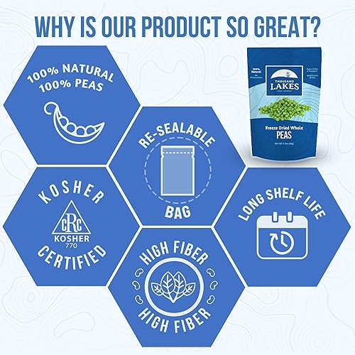 Miniatura 10 de Thousand Lakes Frutas y verduras liofilizadas  Floretas de brócoli paquete de 2 1.2 onzas (2.4 onzas en total)  100% floretes, sin tallos  Sin sal